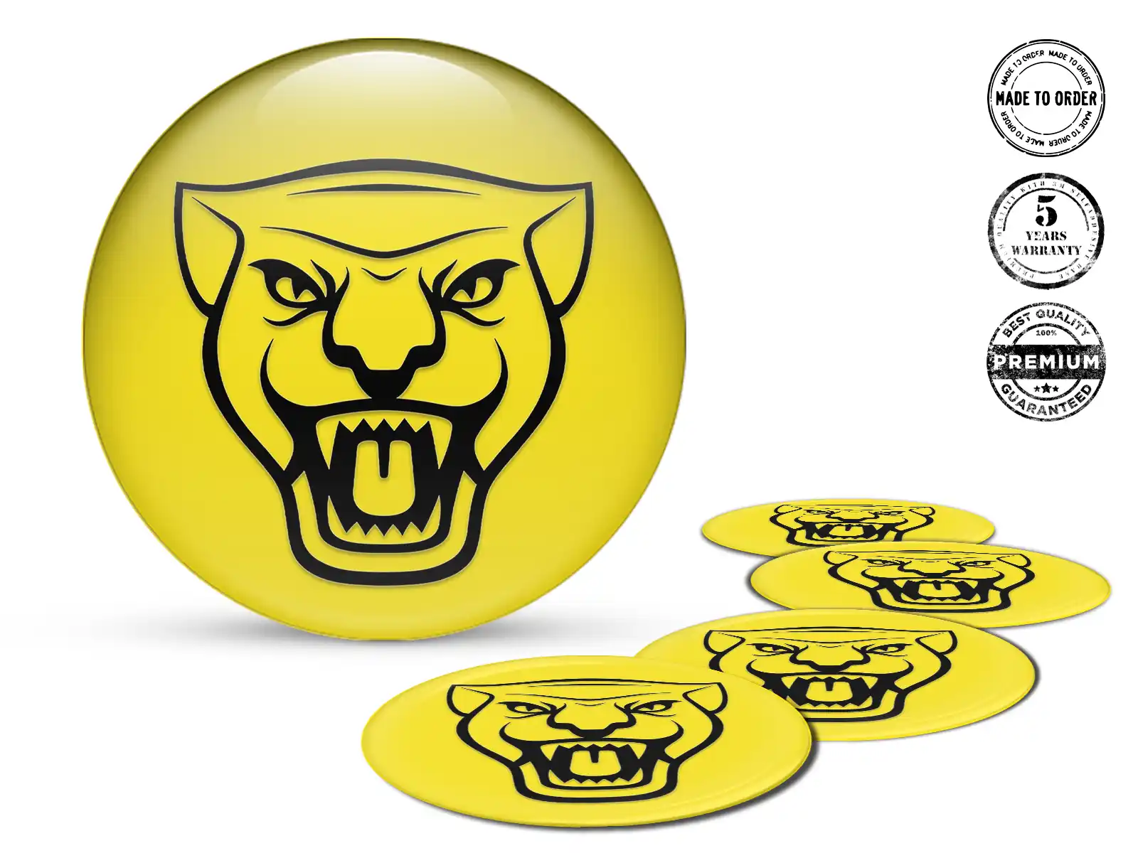 Jaguar Wheel Decal Style Racing Silicone Badges